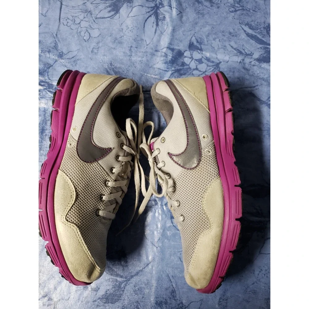 Nike Womens Lunarfly‎ Plus 396049-026 Gray Running Shoes Sneakers Size 9